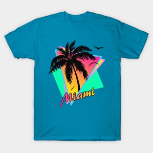 Miami Cool 80s Sunset T-Shirt